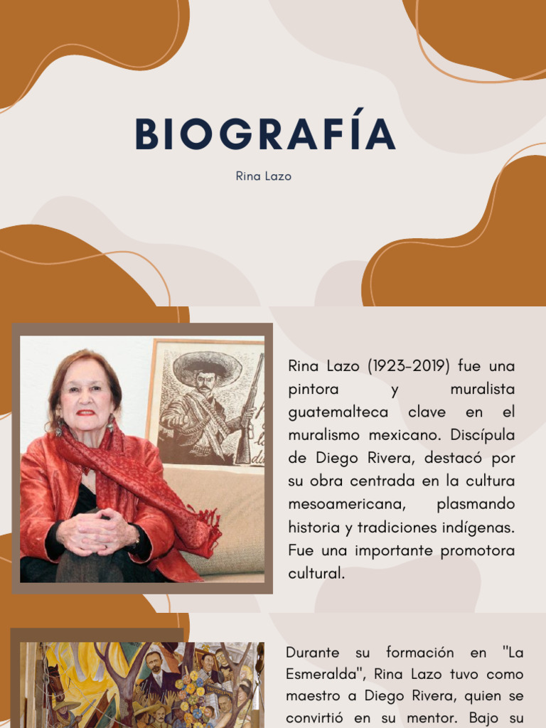 Biografía de Rina Lazo: Muralista Guatemalteca | PDF