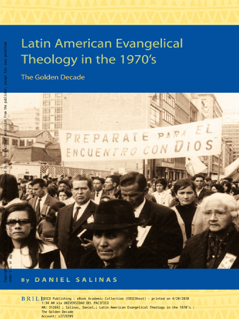SALINAS, Daniel - Latin American Evangelical Theology in The 1970's ...