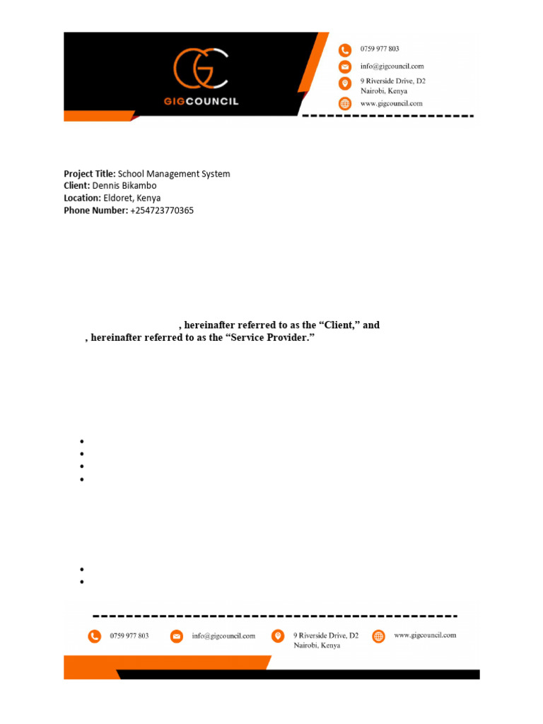 Formal Agreement | PDF