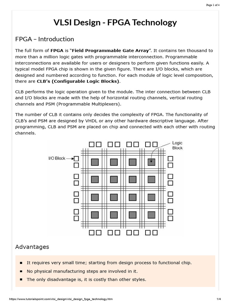 VLSI Design: FPGA and Gate Array Overview | PDF | Field Programmable ...