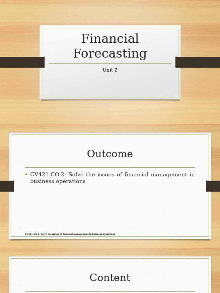 Financial Forecasting for Business Success | PDF | Income Statement ...