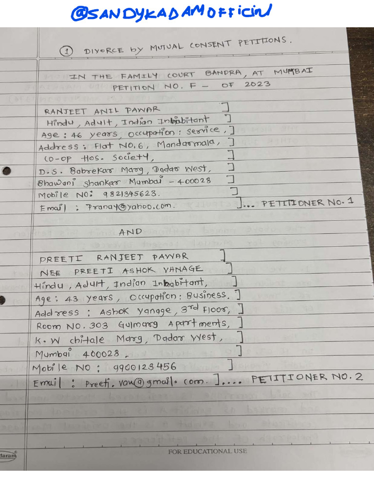 LLB 4th Semester DPC II Handwritten Draft in English by ...