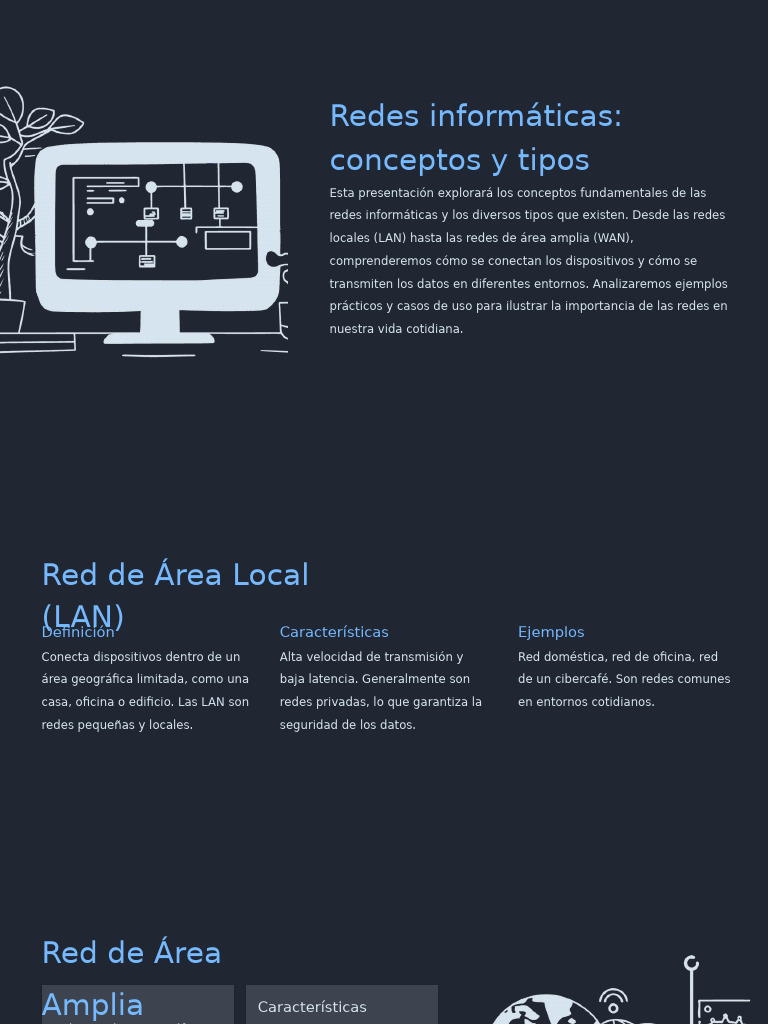 Tipos de Redes Informáticas Explicadas | PDF | Red de computadoras ...