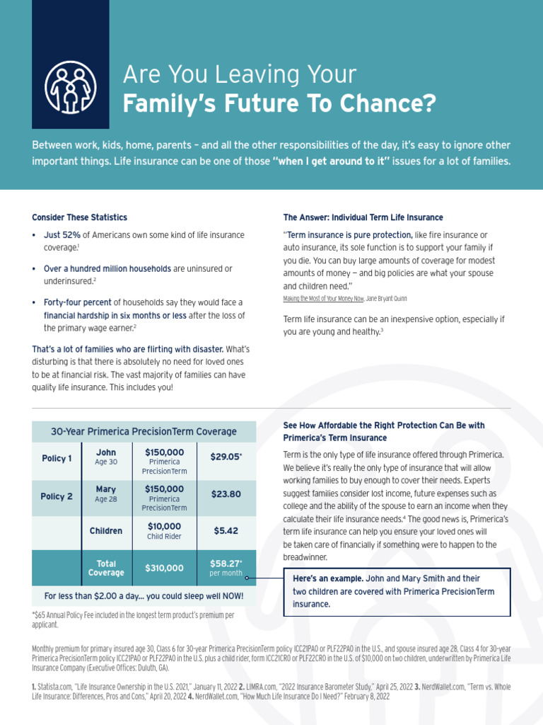 Primerica Life Insurance Overview | PDF | Insurance | Life Insurance