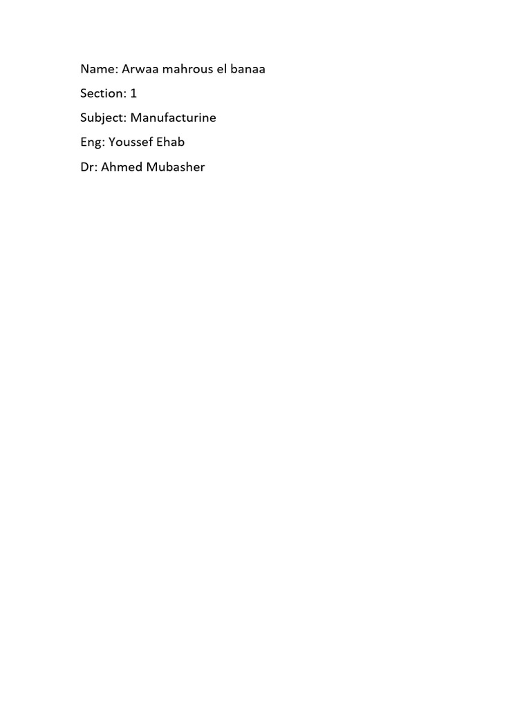 Arwaa Elbanaa - Sec1 | PDF