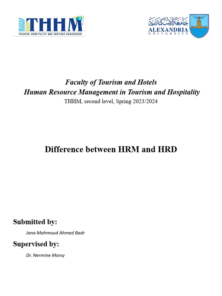 HRM vs HRD: Key Differences Explained | PDF | Human Resource Management ...