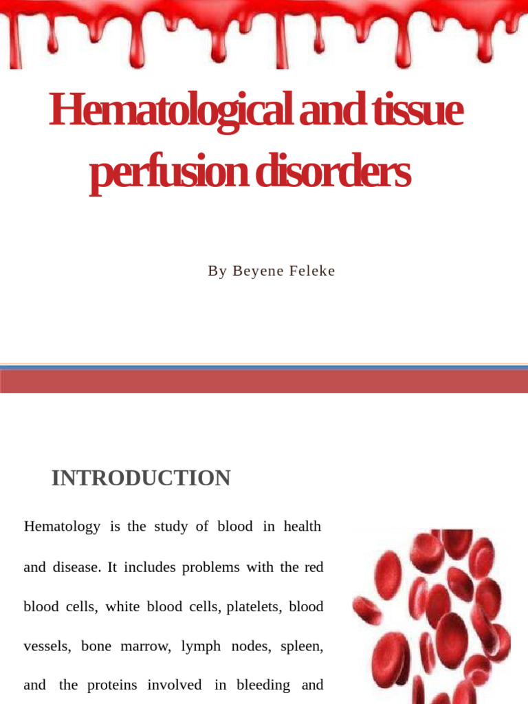 Hematological Disorders Overview | PDF | Anemia | Blood