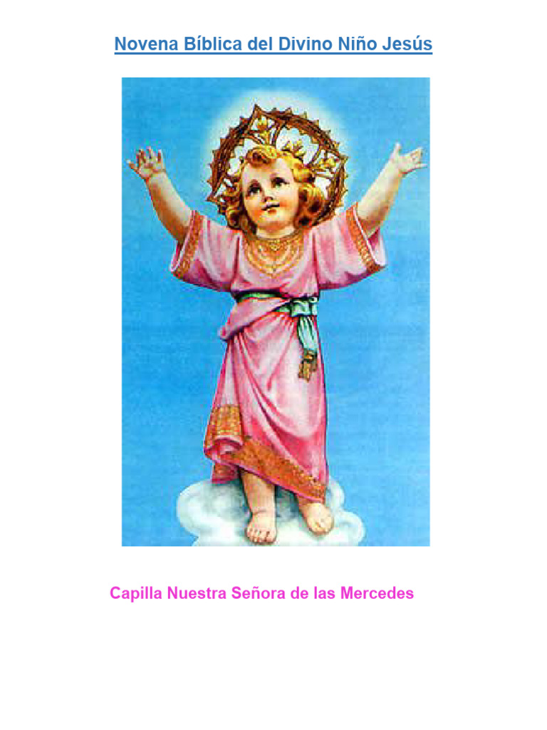Novena al Divino Niño Jesús | PDF | María, madre de Jesús | Oración