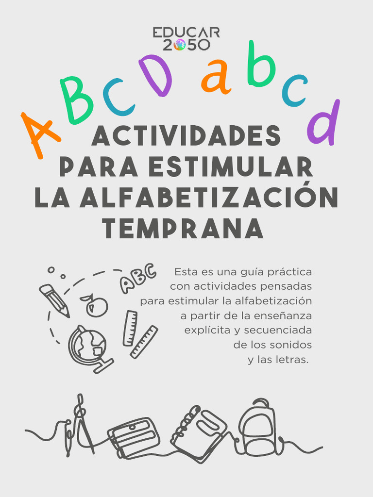 Actividades para Alfabetización Temprana | PDF | Literatura | Palabra