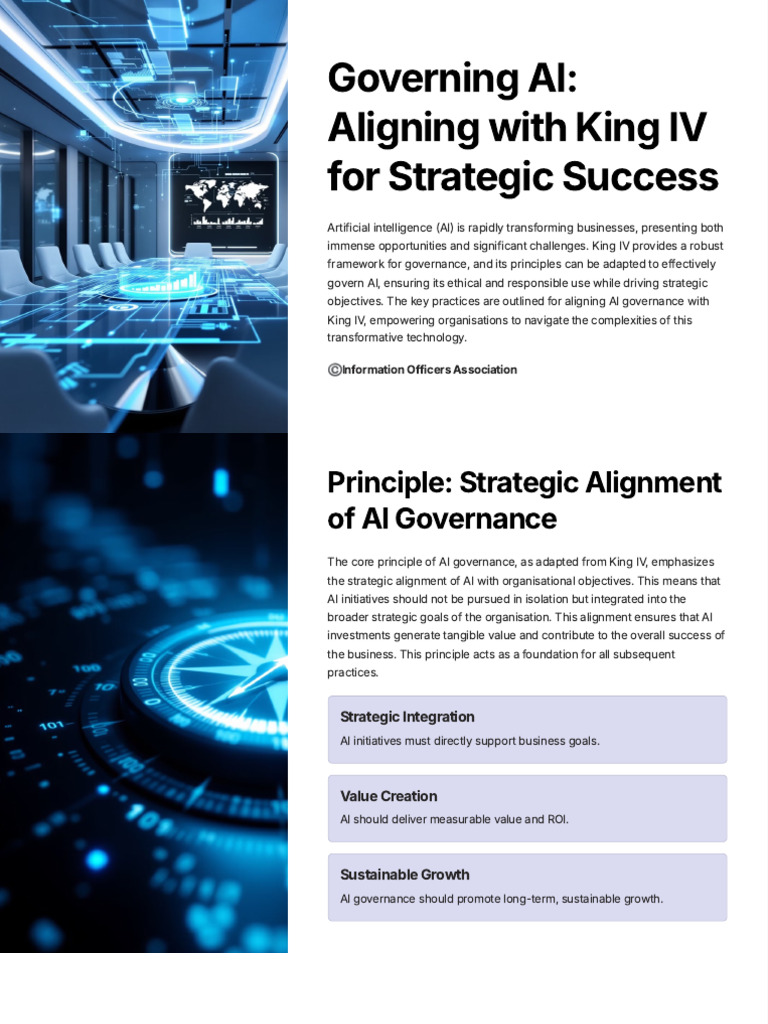AI Governance Aligned with King IV | PDF | Artificial Intelligence ...