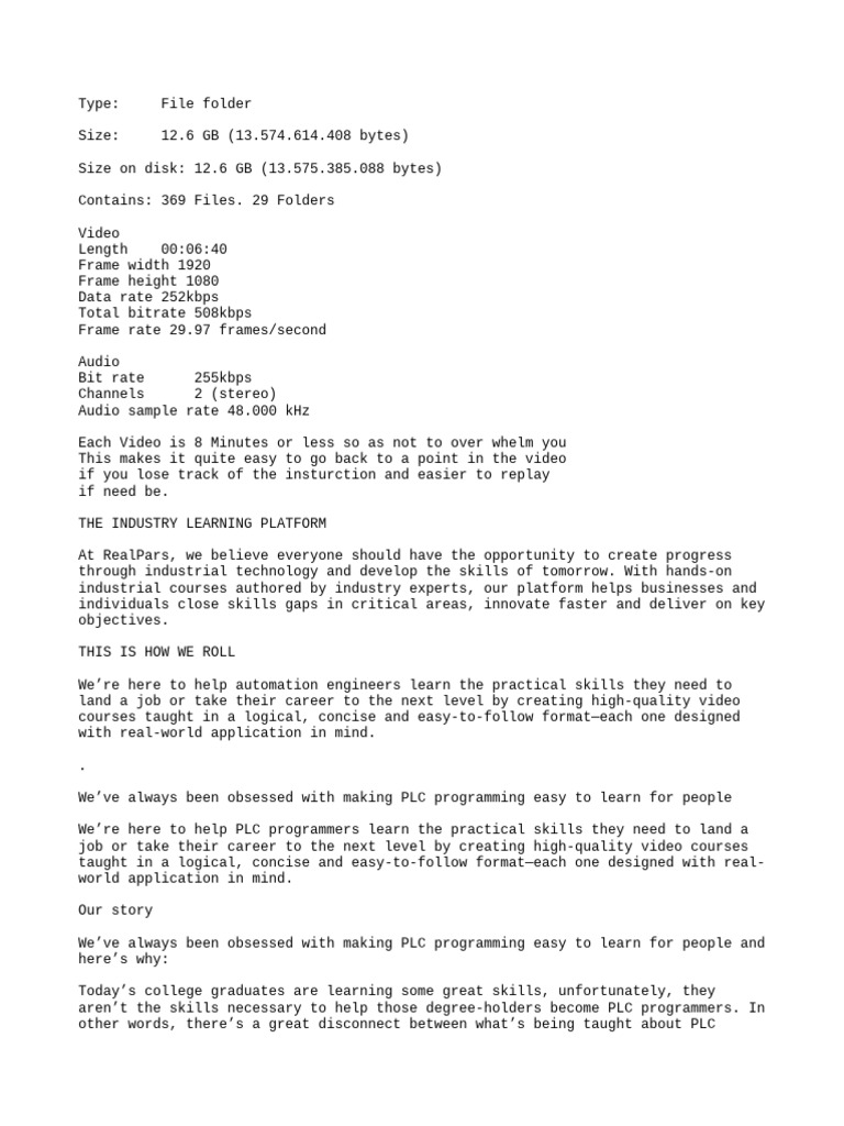 Introduction To The S7 Plc Programming Pdf Bit Rate Computer File