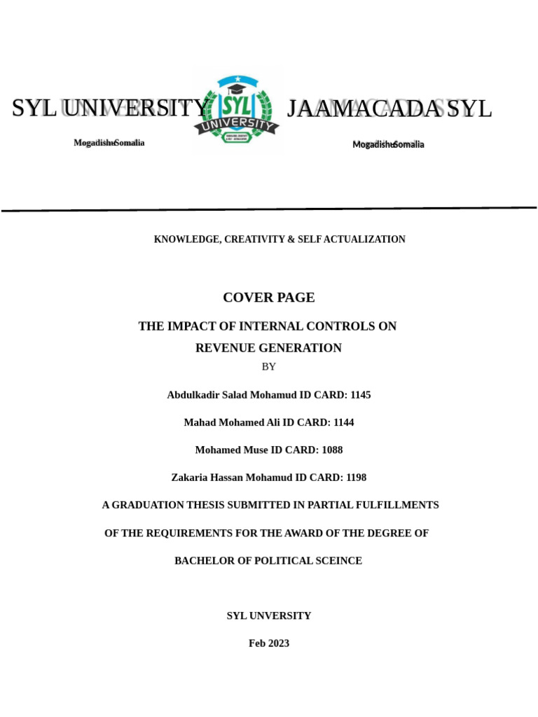 Impact of Internal Controls on Revenue | PDF