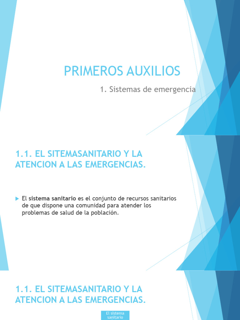 Primeros Auxilios y Emergencias Sanitarias | PDF | Hospital ...