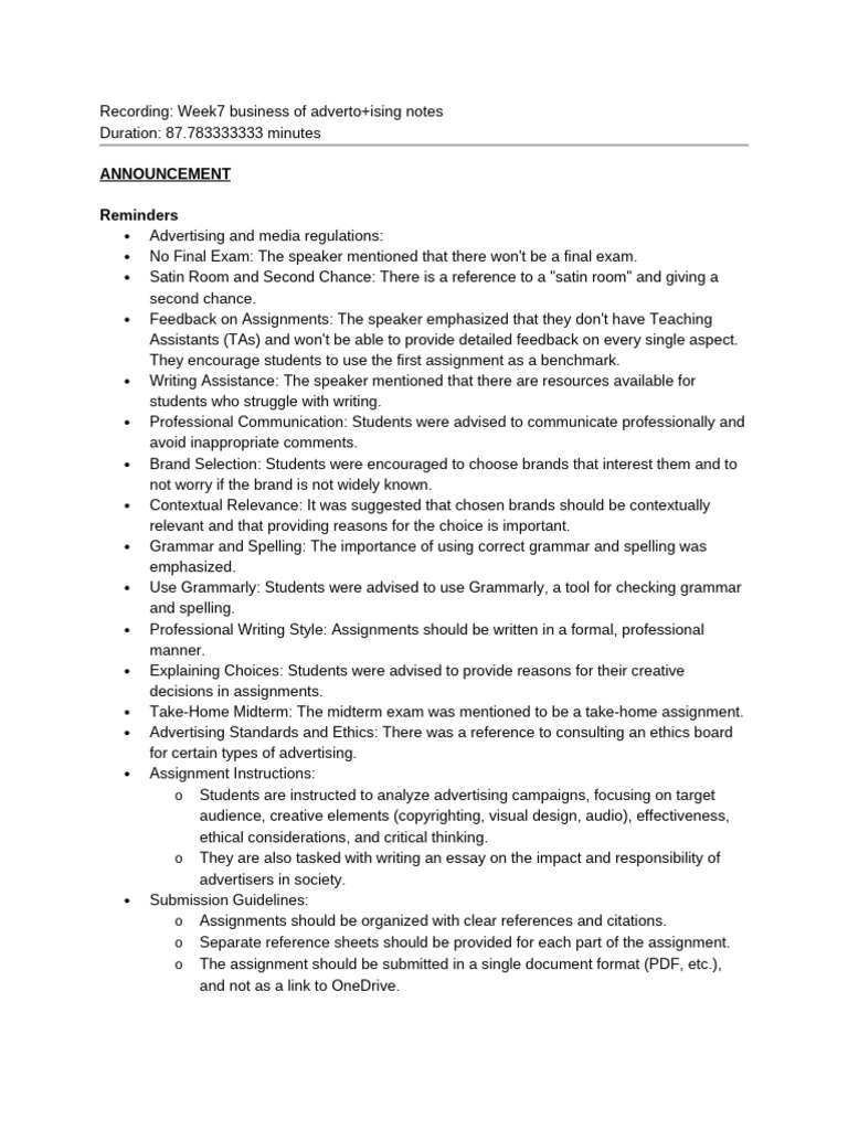 week7 business of advertising notes | PDF | Corporate Social ...