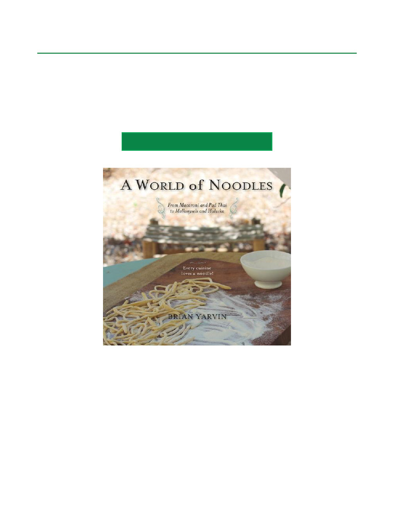 A World of Noodles Book Download | PDF