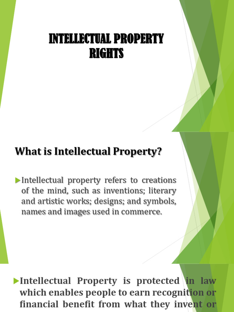 Understanding Intellectual Property Rights | PDF | Patent ...