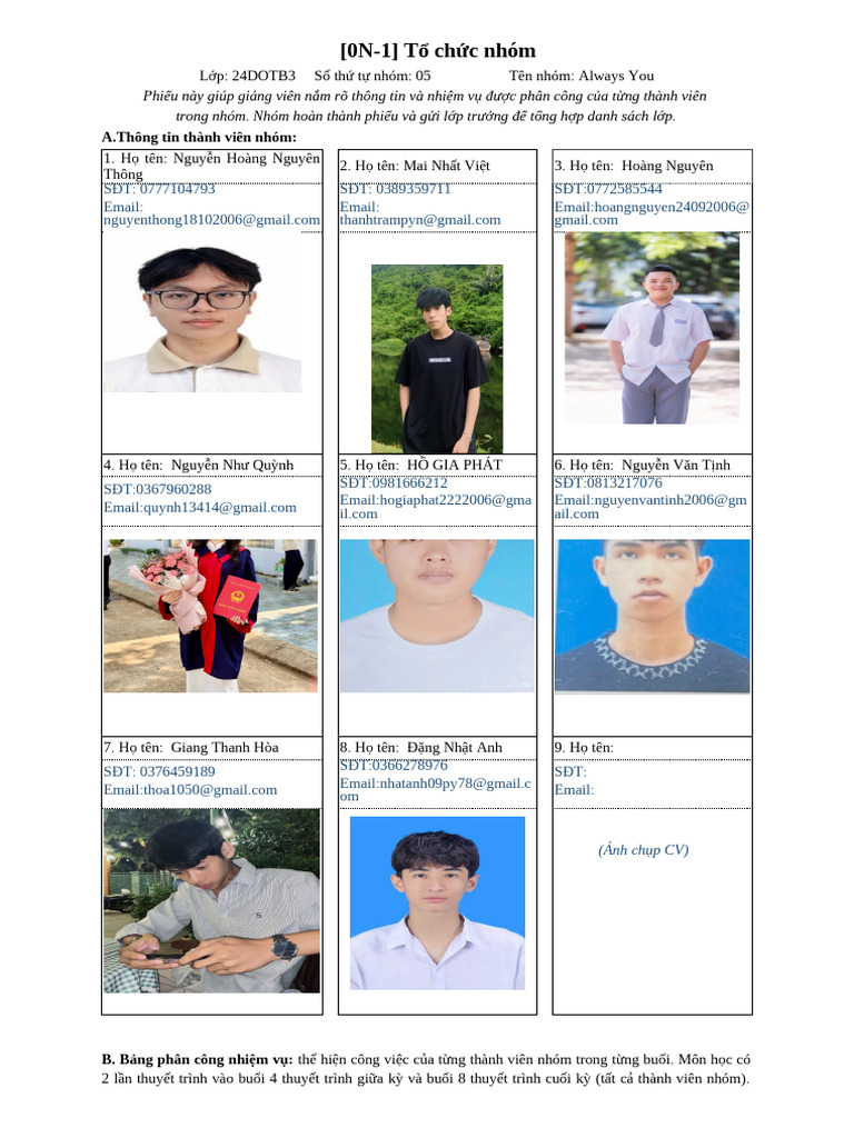 (0N-1) T CH C Nhóm - 9 Bu I - Khu E | PDF