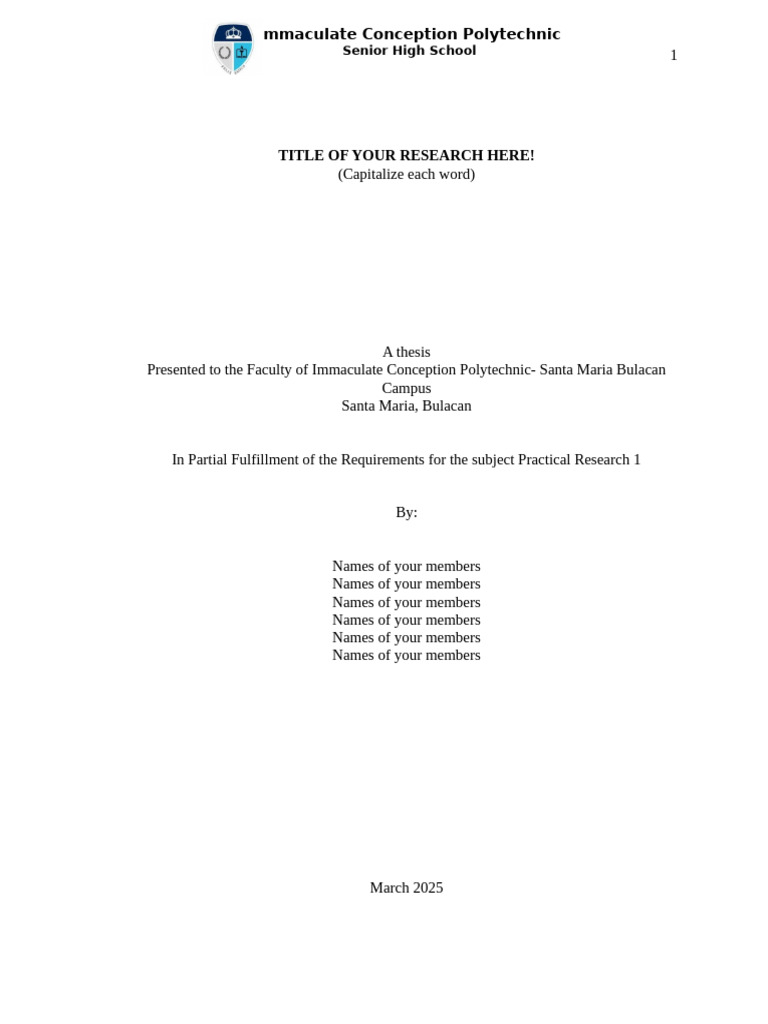Research Paper Template 1 | PDF | Theory | Qualitative Research