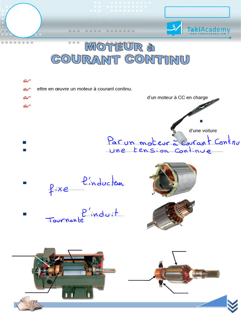 Le moteur à courant continu [Commande d’un vérin