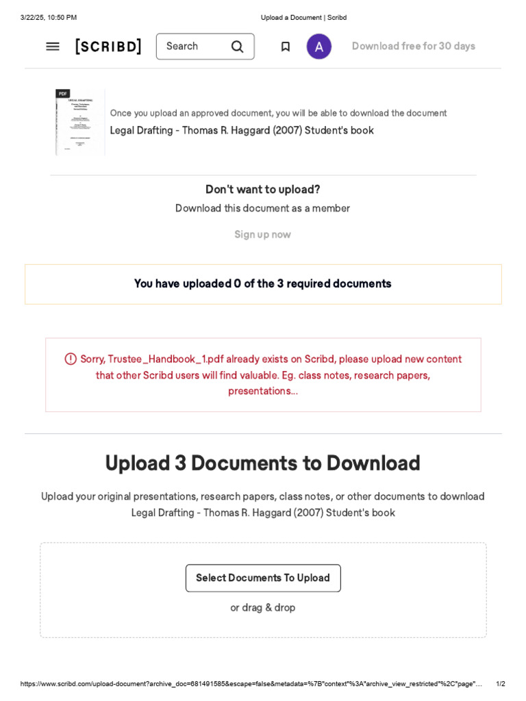 Document Upload | PDF | Scribd | World Wide Web