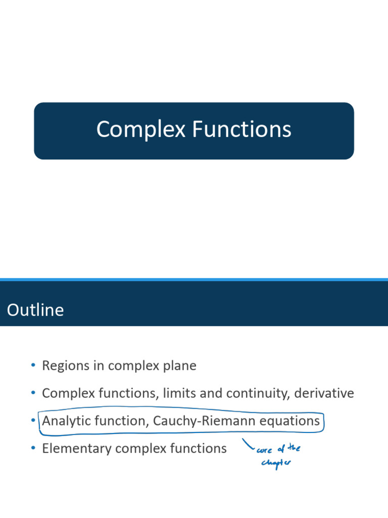 CA2 - Complex Functions - Annotated 241030 Final | PDF | Function ...