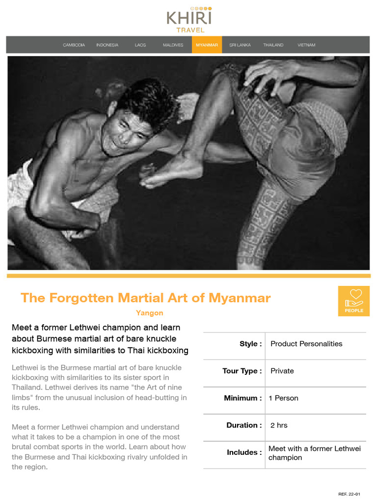 Discover Lethwei: Myanmar's Nine Limbs Art | PDF