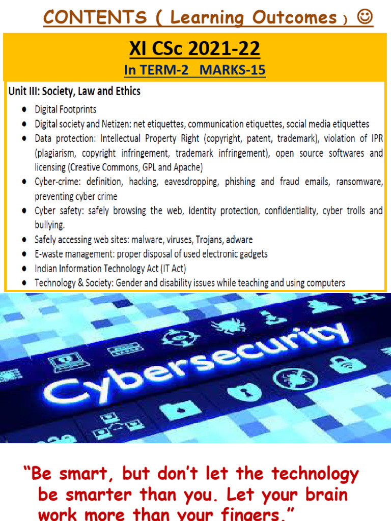 Cyber Safety and Online Etiquette Guide | PDF | Electronic Waste | Malware