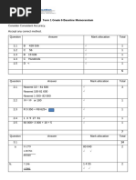 Grade 6 Maths Baseline Assessment 2025 | PDF | Mathematics