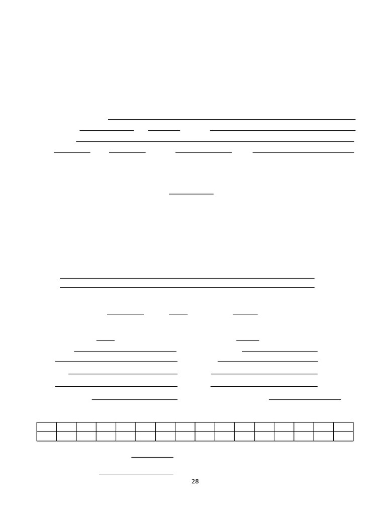 Age Examination Proforma Template | PDF