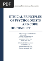 BPS Code of Ethics and Conduct | PDF | Career & Growth