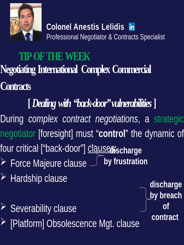 Negotiating International Commercial Contracts (27!03!2024) | PDF