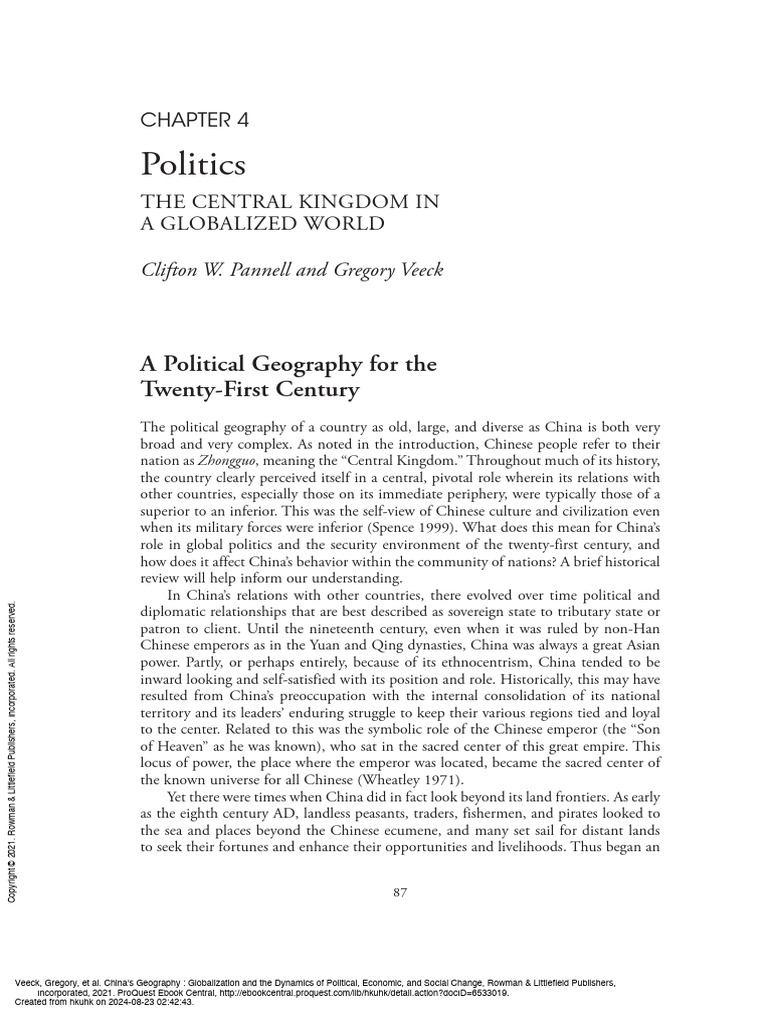 R4_geog2126 | PDF | China | World Politics