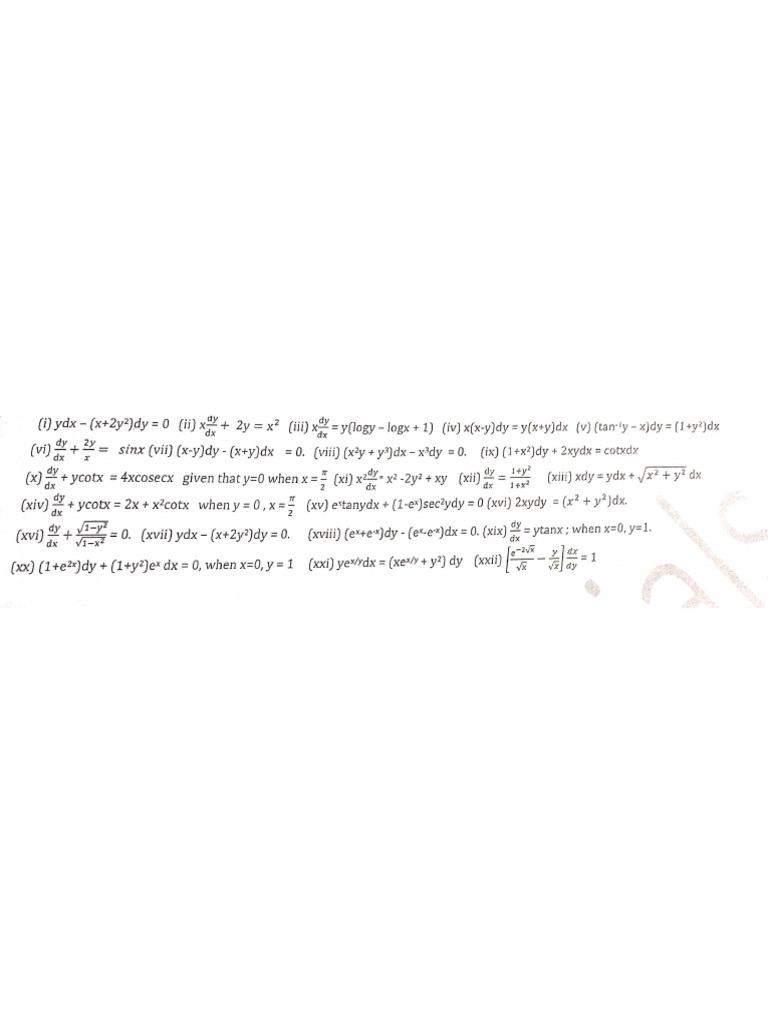 differential equations | PDF