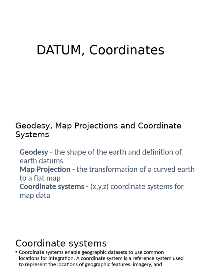 Geodesy and Coordinate Systems Explained | PDF | Latitude | Geodesy