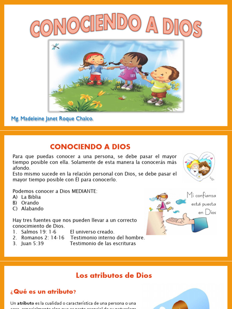 Conociendo a Dios: Atributos y Fuentes | PDF | Dios | Salmos