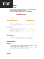 FCFS Scheduling Example and Calculations | PDF