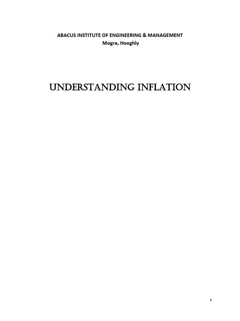 Understanding Inflation: Causes & Effects | PDF | Inflation | Economics