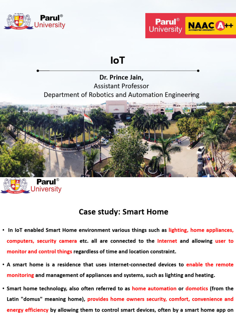 Smart Home IoT Technology Overview | PDF | Home Automation | Internet ...