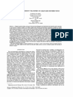 Effects of Sediment Transport On Grain-Size Distributions