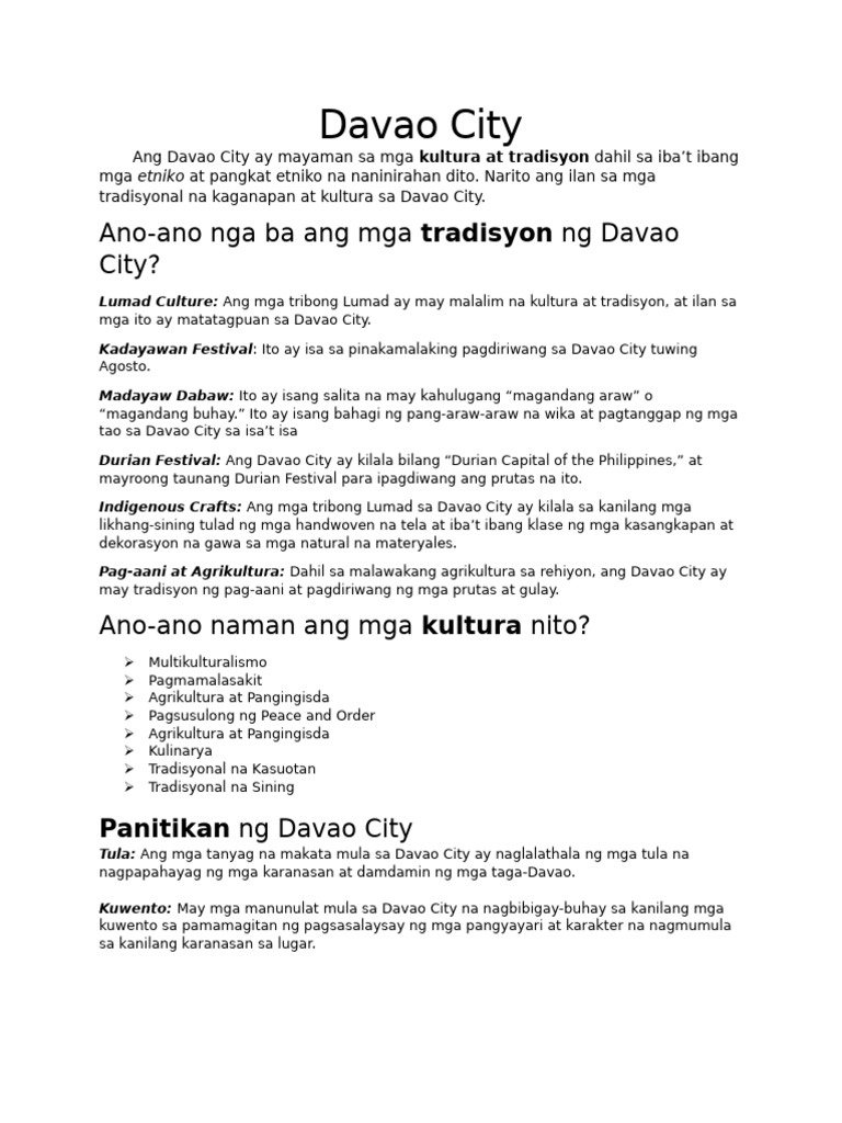 Davao | PDF