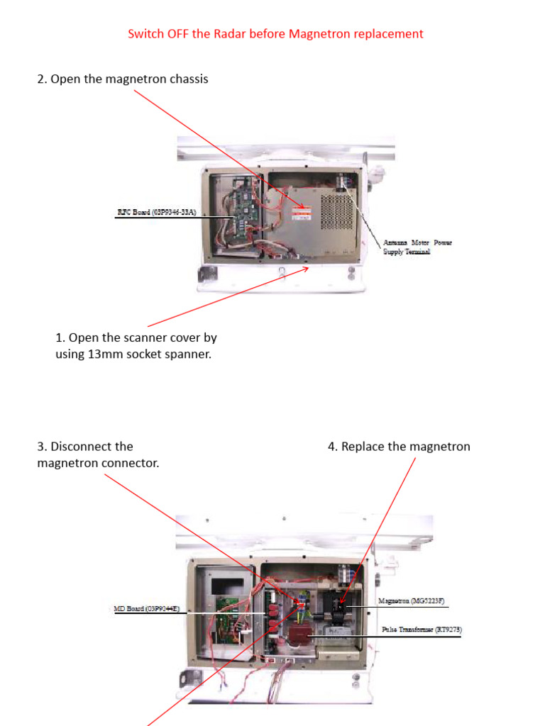 Magnetron Replacement Guide for Scanners | PDF
