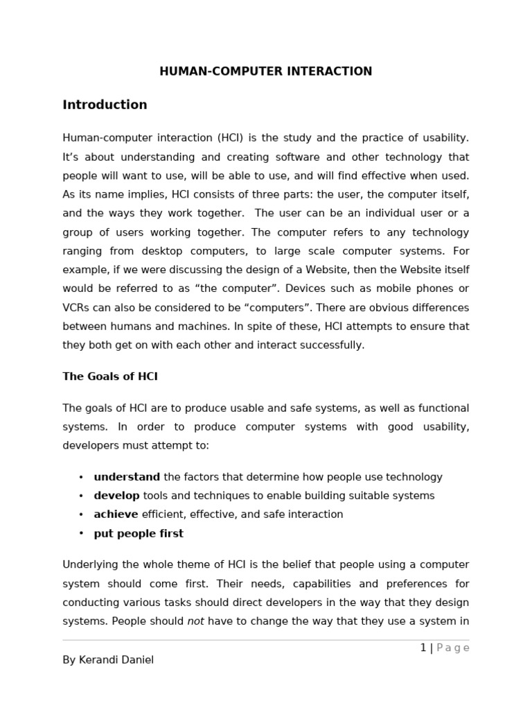 Human-Computer Interaction Essentials | PDF | Human–Computer ...