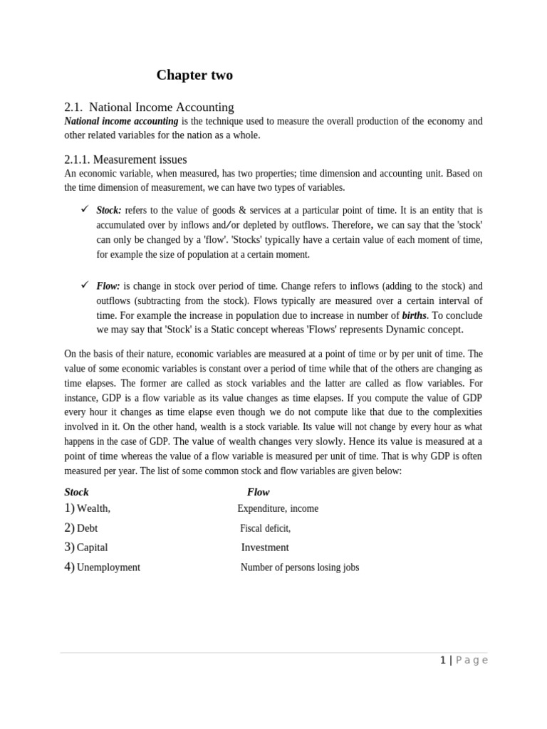 CHAPTER TWO Macroeconomics | PDF | Gross Domestic Product | Economics