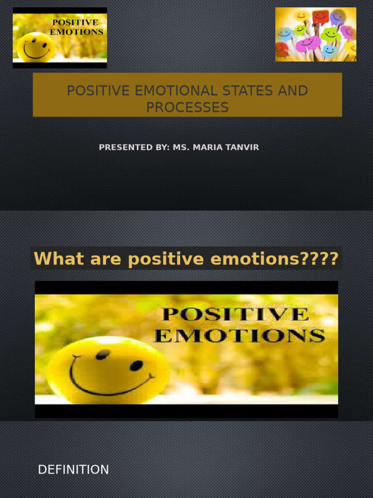 Understanding Positive Emotions and Well-Being | PDF | Emotions ...