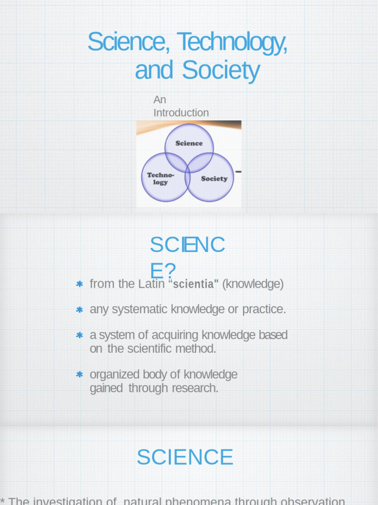 Science, Technology, and Society Overview | PDF | Science | Knowledge
