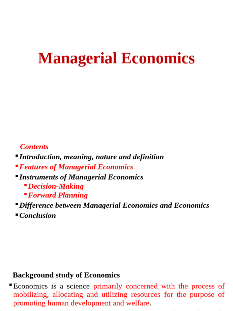 Understanding Managerial Economics Concepts | PDF | Economics ...