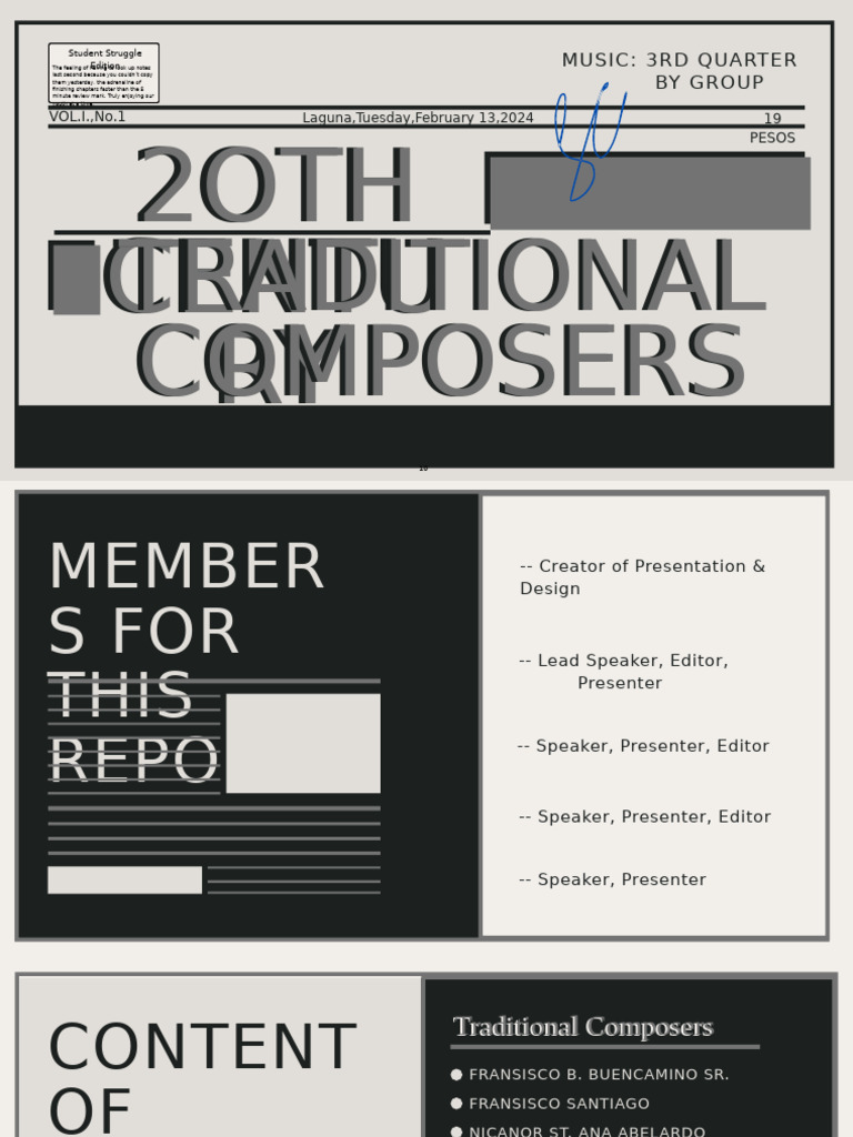 Music Lesson 1 Traditional Composers | PDF | Musicology | Performing Arts
