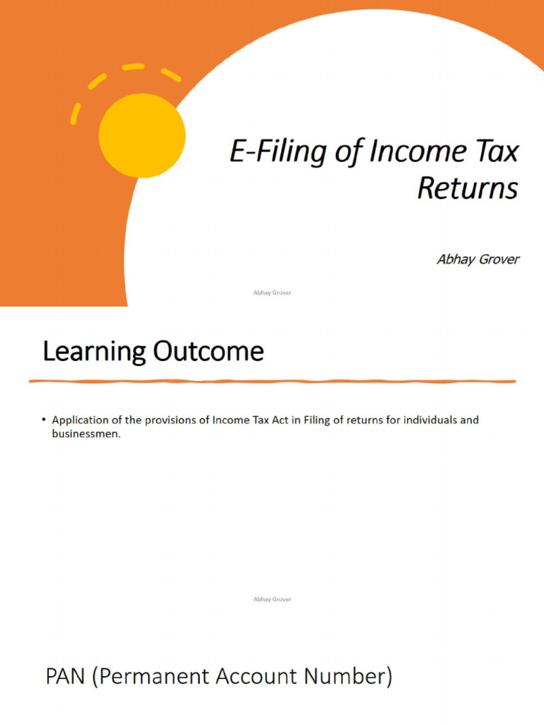 Chapter 13 - Filing of Return | PDF