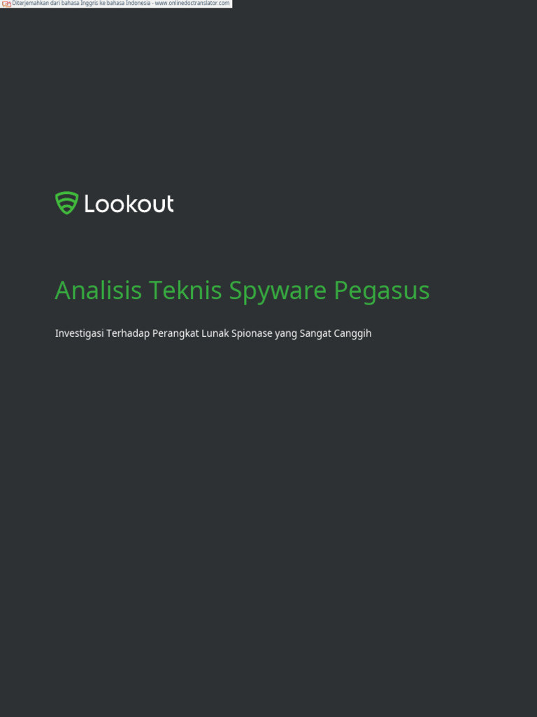 Lookout Pegasus Technical Analysis - En.id | PDF