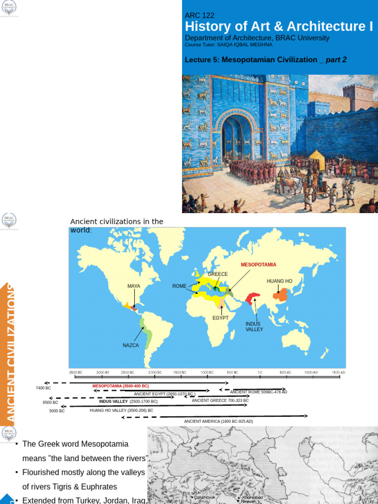 Mesopotamian Civilization Overview | PDF | Mesopotamia | Babylon